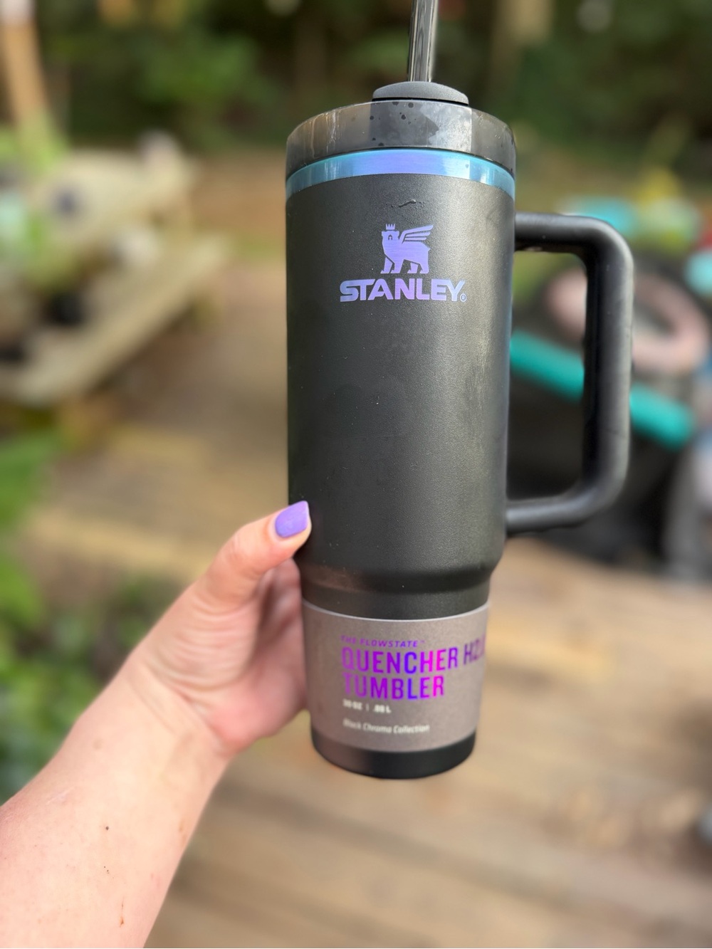 Stanley 30oz Black Chroma Collection Quencher Tumbler - Picture 4 of 5